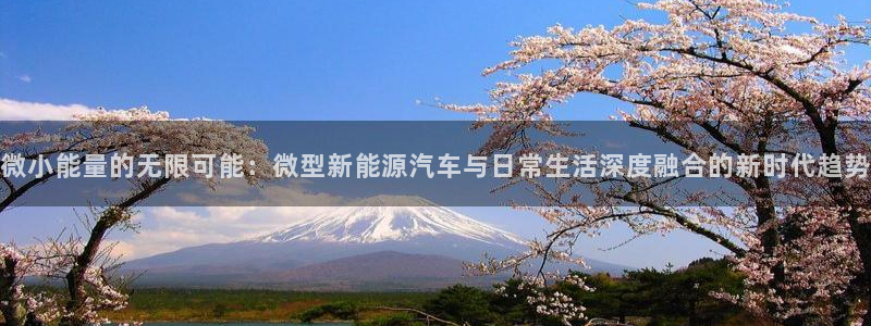 新宝gg总代理:微小能量的无限可能:微型新能源汽车与日常生活