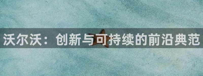 新宝gg佣金:沃尔沃:创新与可持续的前沿典范