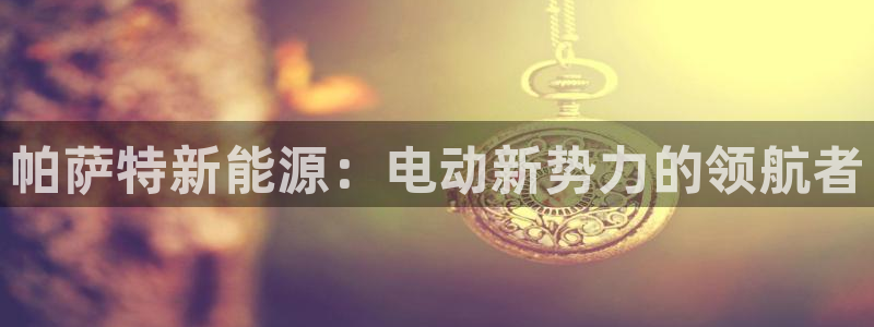 新宝gg1956登陆:帕萨特新能源:电动新势力的领航者