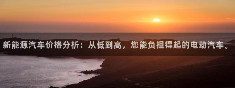 新宝 gg 总代理:新能源汽车价格分析:从低到高,您能负担得
