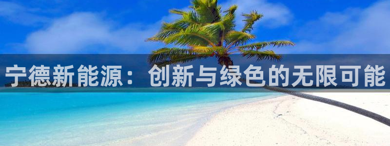 新宝gg 创:宁德新能源:创新与绿色的无限可能